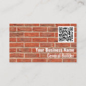 Bausteine-Muster mit QR-Code Visitenkarte (Rückseite)