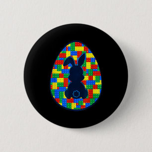 Bausteine Osterhase Ostern Jungen Mädchen Familie Button