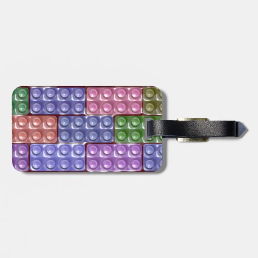 Bausteine - Pastel Gepäckanhänger (Rückseite horizontal)