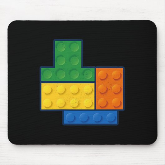 Bausteine Pocket Master Builder Gamer Männer Wo Mousepad (Vorne)