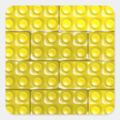 Bausteine - quadratischer aufkleber (Vorderseite)