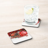 Bausteine und Kiefernzapfen Getränkeuntersetzer (Rechte Seite)