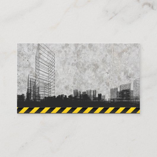 Baustelle | Architektur Visitenkarte (Rückseite)
