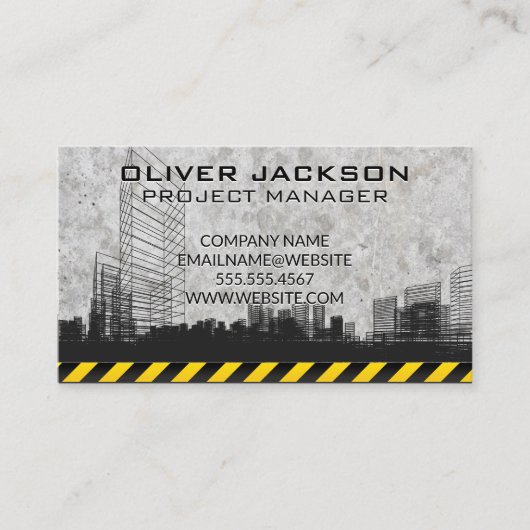 Baustelle | Architektur Visitenkarte (Vorderseite)