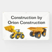 Baustelle Außenschilder Banner (Horizontal)