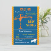 Baustelle-Babyparty-Einladung Einladung (Stehend Vorderseite)