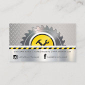 Baustelle | Blue Collar Arbeitstools Visitenkarte (Rückseite)