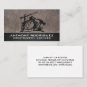 Baustelle | Blue Collar Fachkräfte Visitenkarte (Vorne/Hinten)