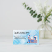 Baustelle | Blue Collar Workers Visitenkarte (Stehend Vorderseite)