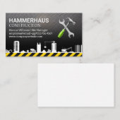 Baustelle | Buildtools | Metall Visitenkarte (Vorne/Hinten)