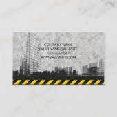 Baustelle | Bulldozer | Hardhat Visitenkarte (Rückseite)