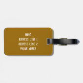 Baustelle Dirt Luggage Tags Gepäckanhänger (Rückseite horizontal)