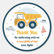 Baustelle Dump Truck Digger Geburtstagsgunst