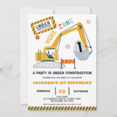 Baustelle Einladung (Vorderseite)