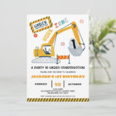 Baustelle Einladung (Stehend Vorderseite)