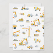 Baustelle Einladung (Rückseite)