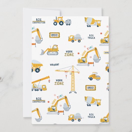 Baustelle Einladung (Rückseite)