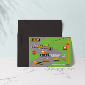 Baustelle Einladung zum Geburtstag