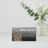 Baustelle | Entwicklung des Gebäude Visitenkarte (Stehend Vorderseite)