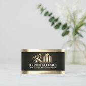 Baustelle | Entwicklung von Immobilien Visitenkarte (Stehend Vorderseite)