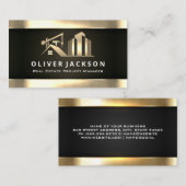 Baustelle | Entwicklung von Immobilien Visitenkarte (Vorne/Hinten)