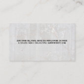 Baustelle | Erbauer | Real Anwesen Visitenkarte (Rückseite)