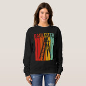 Baustelle F für Fun Retro-Bauleiter Sweatshirt (Vorne ganz)
