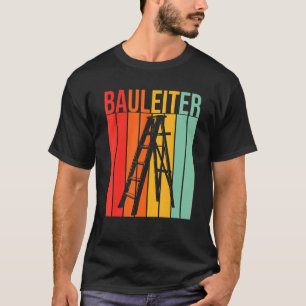 Baustelle F für Fun Retro-Bauleiter T-Shirt