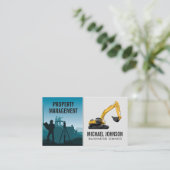 Baustelle | Fahrzeug Visitenkarte (Stehend Vorderseite)