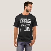 Baustelle für Baggerbagger T-Shirt (Vorne ganz)