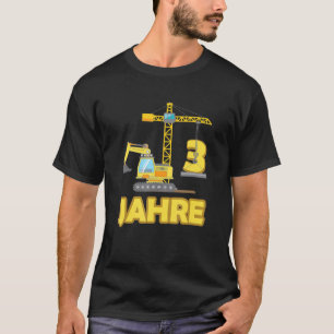 Baustelle für Grabkrane 3 Jahre Kinder T-Shirt