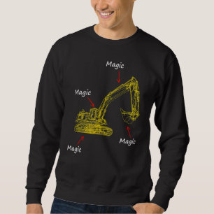 Baustelle für professionelle Magic Bagger Sweatshirt