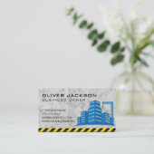 Baustelle Gebäude | Betonfarben Visitenkarte (Stehend Vorderseite)