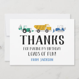 Baustelle Geburtstag Danke Karte