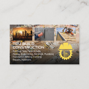 Baustelle   Generalunternehmer   Immobilie Visitenkarte