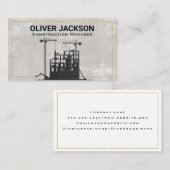 Baustelle | Gerüst | Krane Visitenkarte (Vorne/Hinten)