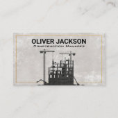 Baustelle | Gerüst | Krane Visitenkarte (Vorderseite)