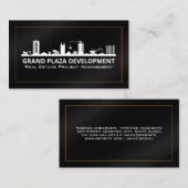 Baustelle | Gold Black Visitenkarte (Vorne/Hinten)