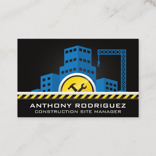 Baustelle | Hammer Wrench Visitenkarte (Vorderseite)