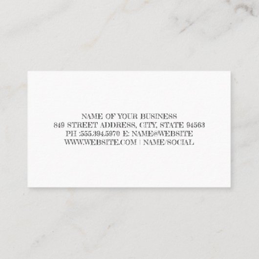 Baustelle | Hardhat Visitenkarte (Rückseite)