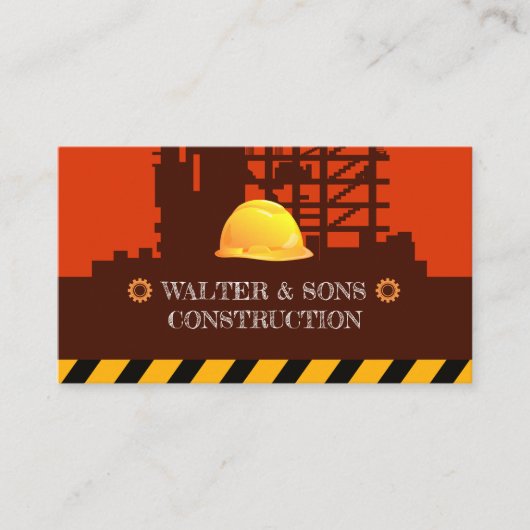 Baustelle | Hardhat Visitenkarte (Vorderseite)
