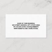 Baustelle | Hardware-Gebäude-Tools Visitenkarte (Rückseite)