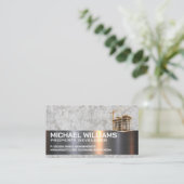 Baustelle | Immobilienentwickler Visitenkarte (Stehend Vorderseite)