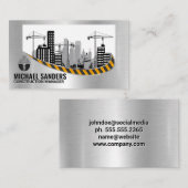 Baustelle | Ingenieur | Real Anwesen Visitenkarte (Vorne/Hinten)