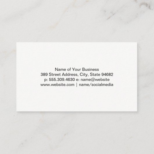 Baustelle Kommerziell | Builder Visitenkarte (Rückseite)