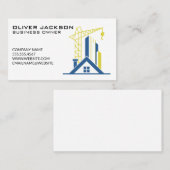 Baustelle | Kommerzielle Gebäude Visitenkarte (Vorne/Hinten)