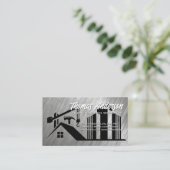 Baustelle | Kommerzielle Gebäude Visitenkarte (Stehend Vorderseite)