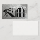 Baustelle | Kommerzielle Gebäude Visitenkarte (Vorne/Hinten)