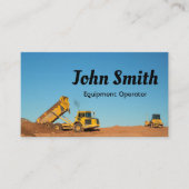 Baustelle-LKWs Visitenkarte (Vorderseite)