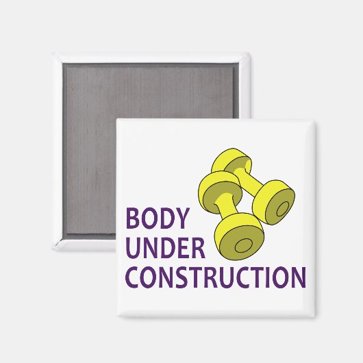 Baustelle Magnet (Vorderseite/Rückseite)